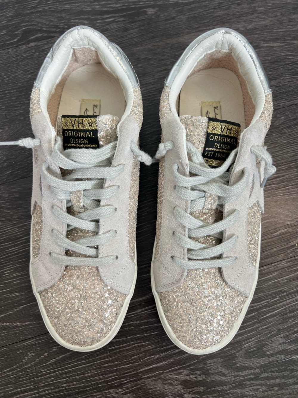 Vintage Havana Women's Palmer 1 Glitter Sneakers - Picture 5 of 11